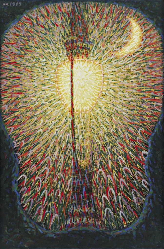 immagine per Giacomo Balla, Lampada ad arco, 1910-1911, olio su tela, 174.7 x 114.7 cm, New York MoMA.