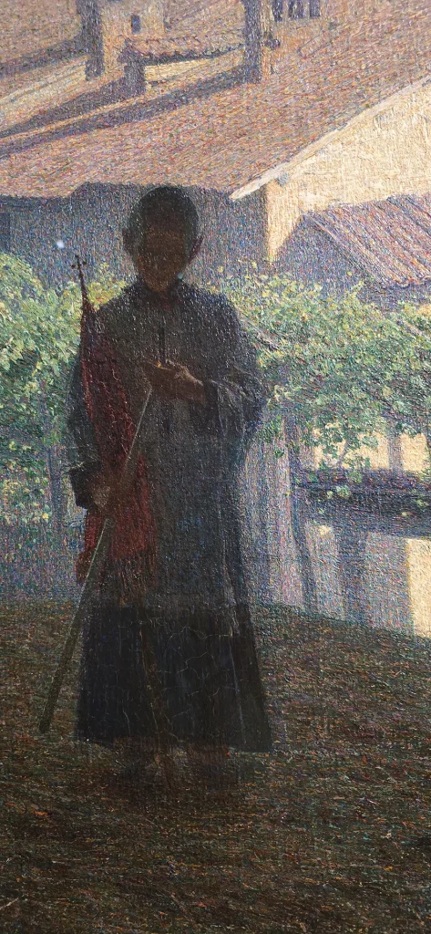 immagine per Giuseppe Pellizza da Volpedo, Sul fienile, part. 1893-1894 circa, olio su tela, 133 x 243,5 cm, Collezione privata, Courtesy Gallerie Maspes, Milano.