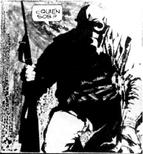 immagine per L'Eternauta nella versione disegnata da Alberto Breccia. Particolare.