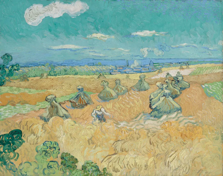 immagine per Vincent van Gogh, Campi di grano con falciatore, Auvers, 1890olio su tela, cm 73,6 x 93 Acquistato con fondi del Libbey Endowment, dono di Edward Drummond Libbey, inv. 1935.4