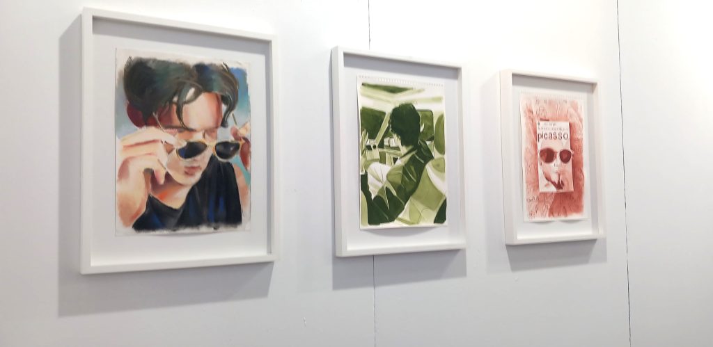 immagine per Stand Galleria Monti8 Roma, opere di Logan T. Sibrel -Roma Arte in Nuvola 2025 -ph. Barbara Martusciello