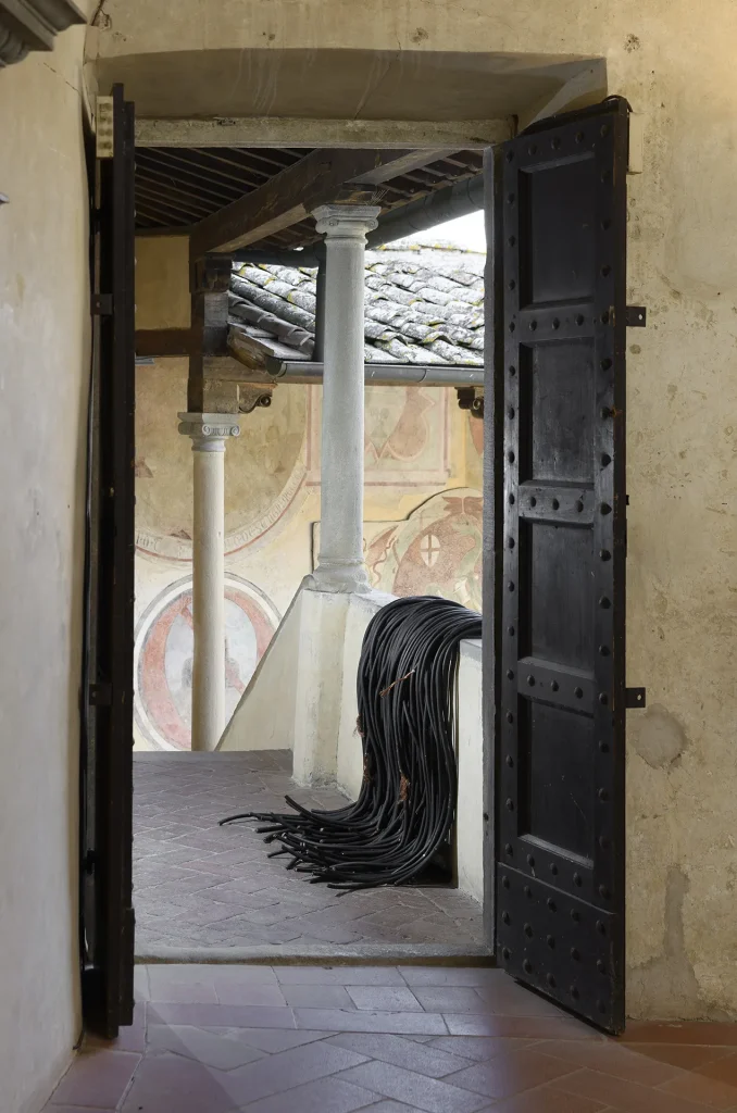 immagine per Valentina Palazzari, Fiammetta 2025, exhibition view, Palazzo Pretorio, Certaldo. Courtesy of the artist. Ph Giorgio Benni