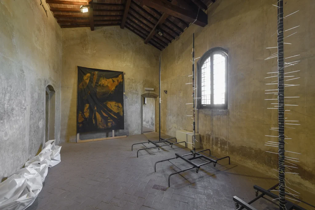 immagine per Valentina Palazzari, Fiammetta 2025, exhibition view, Palazzo Pretorio, Certaldo. Courtesy of the artist. Ph Giorgio Benni