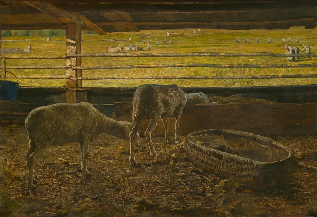 immagine per Giovanni Segantini, Contrasto di luce, 1888. Bruxelles, Musées royaux des Beaux-Arts de Belgique, inv. 3523. © Musées royaux des Beaux-Arts de Belgique, Bruxelles, photo: J. Geleyns - Art Photography