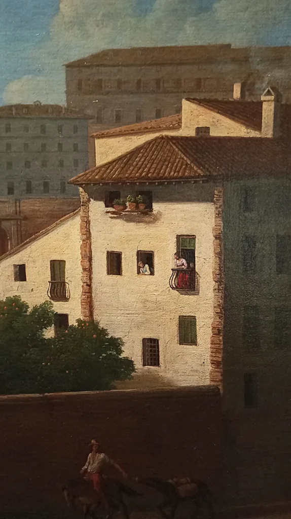 immagine per 16. Adrien Manglard - Veduta di Palazzo Rospigliosi - olio su tela - 1755