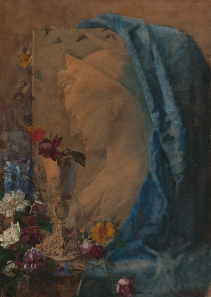 immagine per Giovanni Segantini, Natura morta con Santa Cecilia, 1878. Milano, Galleria d’Arte Moderna. © Comune di Milano – tutti i diritti riservati – Galleria d’Arte Moderna, Milano
