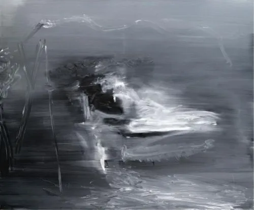 immagine per 8. Gerhard Richter, Frau in Hollywoodschaukel (Ragazza in giardino), 1965, olio su tela, 45 cm x 45 cm, Catalogue Raisonné: 80-5 ©https://www.gerhard-richter.com/it/art/paintings/photo-paintings/women-27/girl-in-the-garden-5570?categoryid=19&p=1&sp=32&pg=26