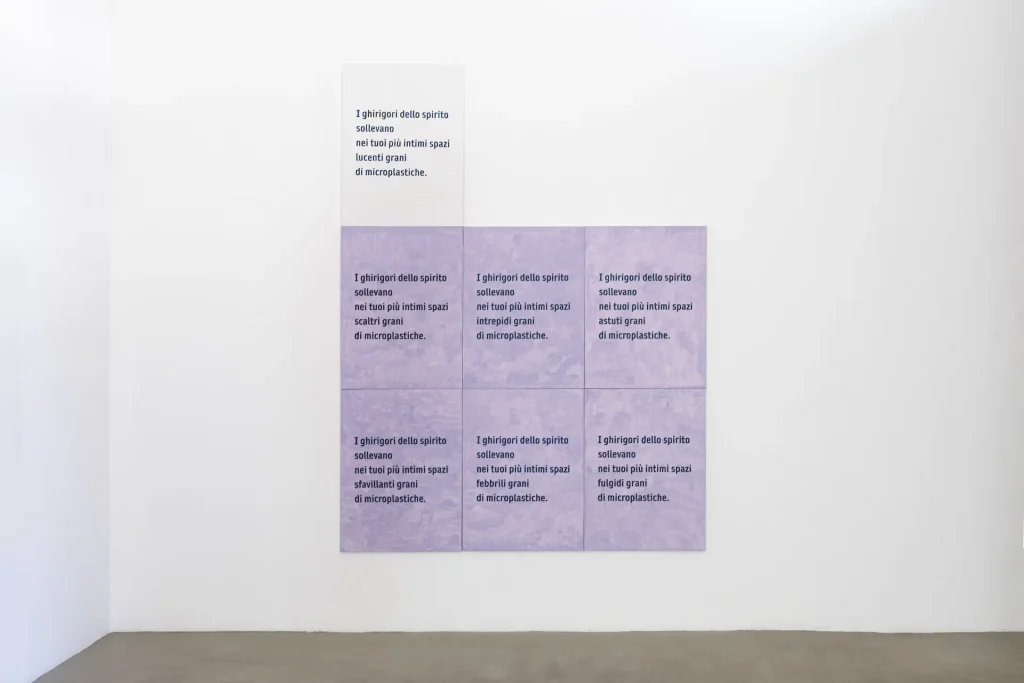 immagine per I Ghirigori Dello Spirito 2025 Acrylic On Canvases 80×60cm ph. Giulia Pietroletti
