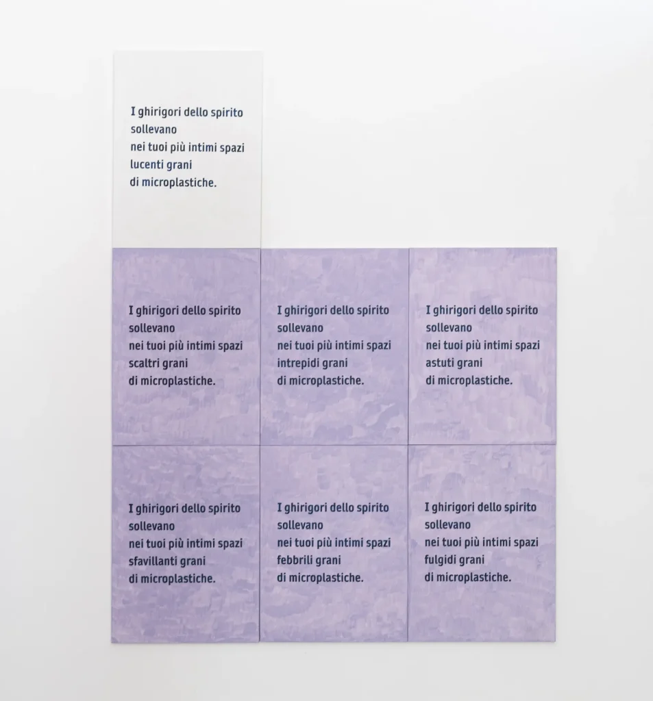 immagine per I Ghirigori Dello Spirito 2025 Acrylic On Canvases 80×60cm ph. Giulia Pietroletti