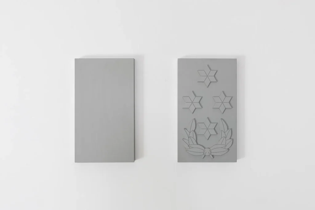 immagine per Dutch Army Ranks-Duo Soldaat der 3e Classe-Generaal 2025 Milled And Anodized Aluminium Elements 24×13,7×2,3cm v1 ph. Giulia Pietroletti