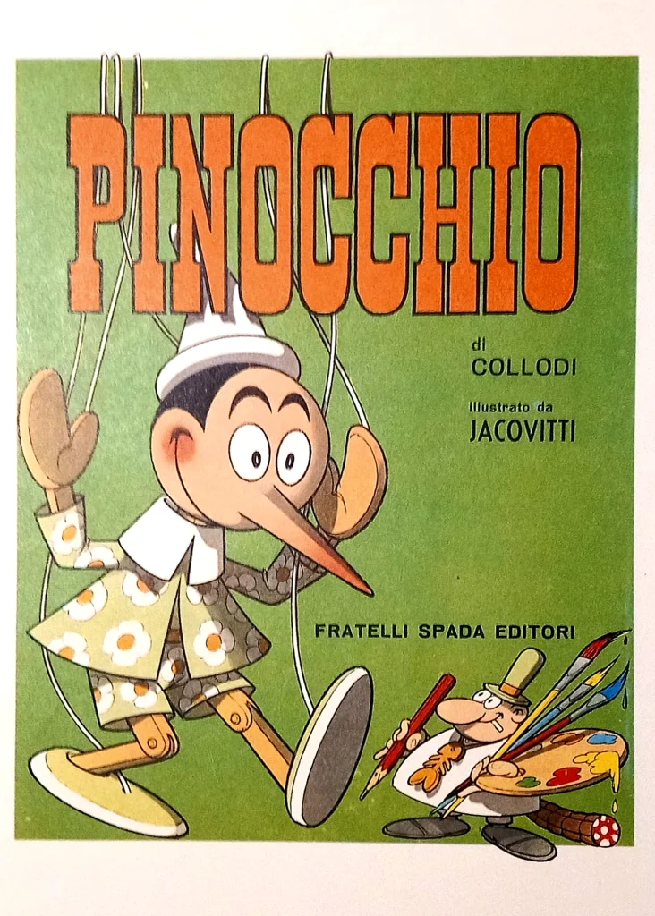 immagine per Illustrazione del Pinocchio di Jacovitti, nella versione del 1964, ristampata per i Fratelli Spada