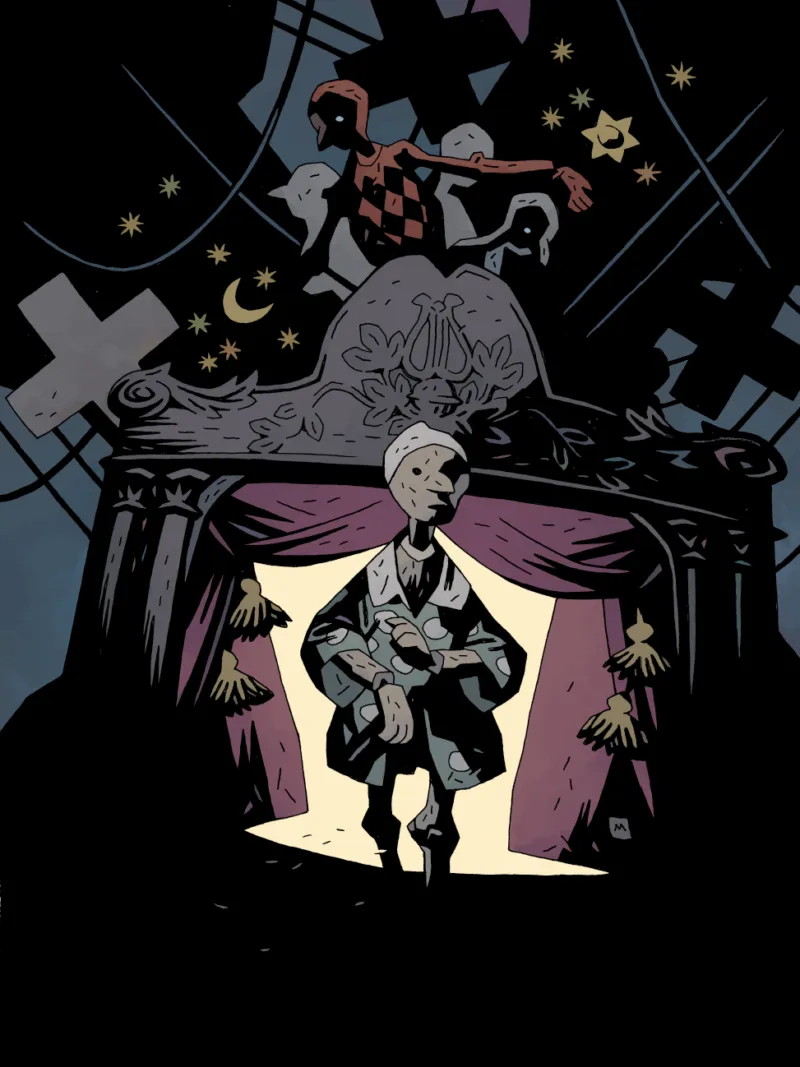 immagine per IMMAGINE 1: il Pinocchio disegnato da Mike Mignola. Courtesy by NPE Editore