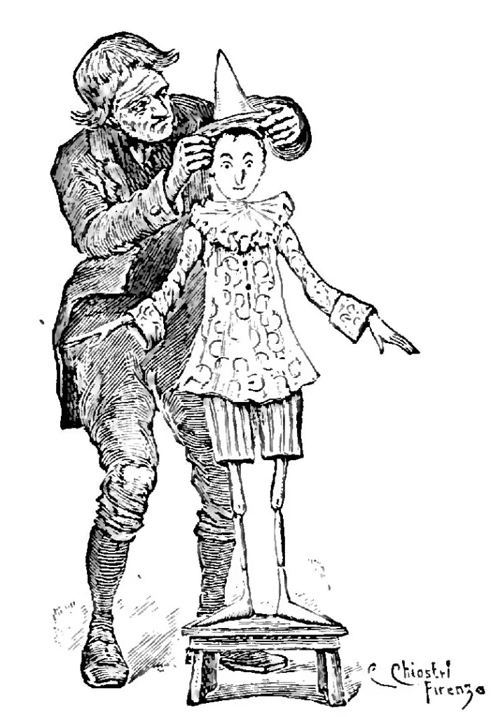 immagine per IMMAGINE 3: Le avventure di Pinocchio, Bemporad. 1901, disegno di Carlo Chiostri
