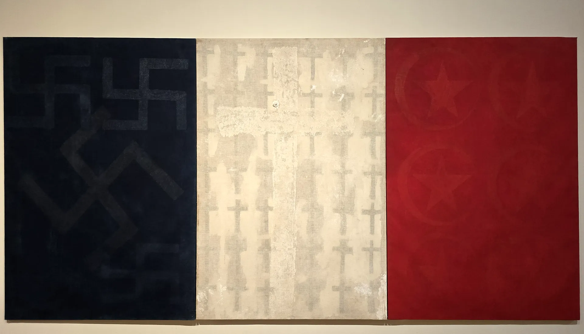 immagine per Franco Angeli, Napoleone, particolare, 1963, acrilici su tela e velatino, Fondazione per l’Arte Moderna e Contemporanea CRT, in comodato presso la GAM, Torino. Foto: Floriana Conte