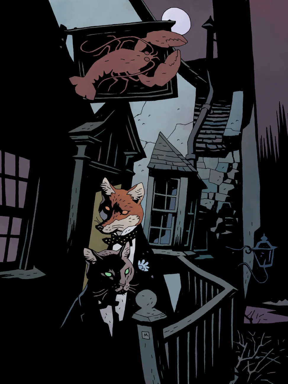 immagine per IMMAGINE 9: il Gatto e e la Volpe disegnati da Mike Mignola. Courtesy by NPE Editore