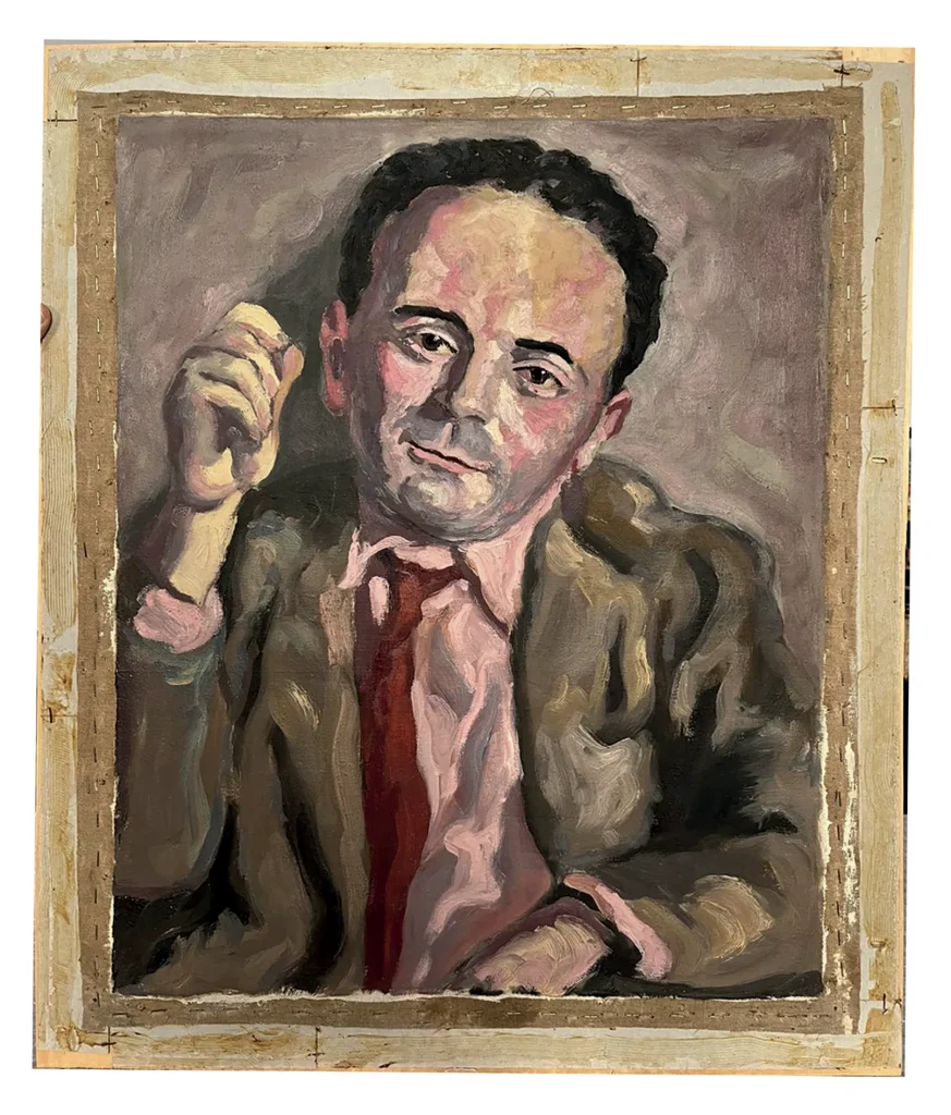 immagine per Carlo Levi, Ritratto maschile (da identificare), anni ’40, olio su tela, 60x49
