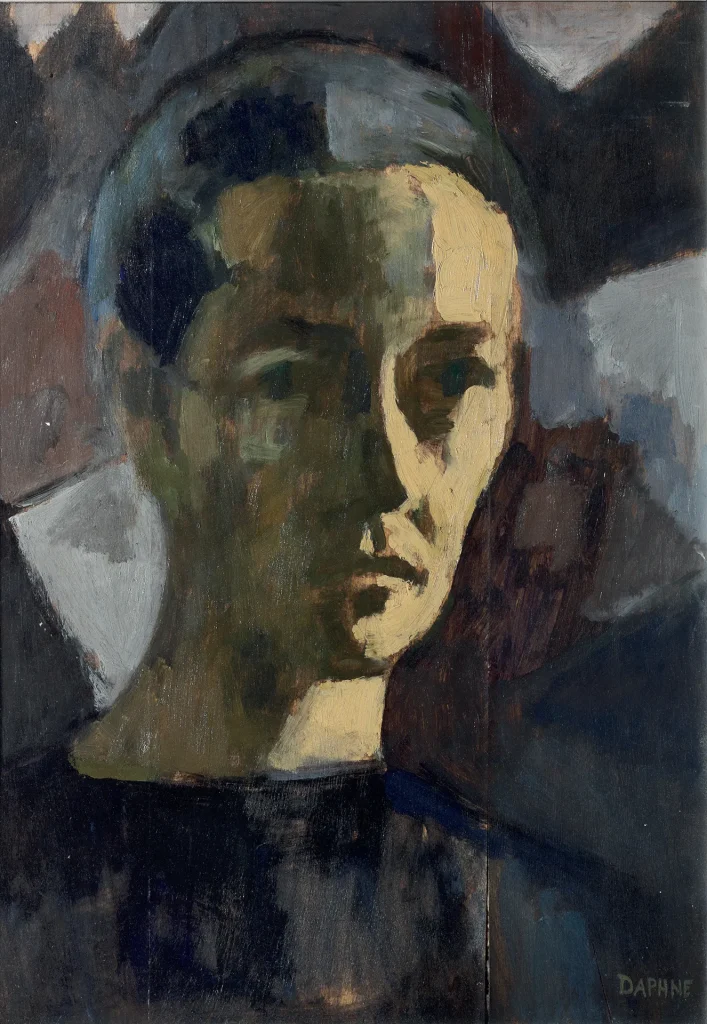 immagine per Daphne Maugham, Autoritratto, olio su tela, cm 60 x 40 circa (da privato)