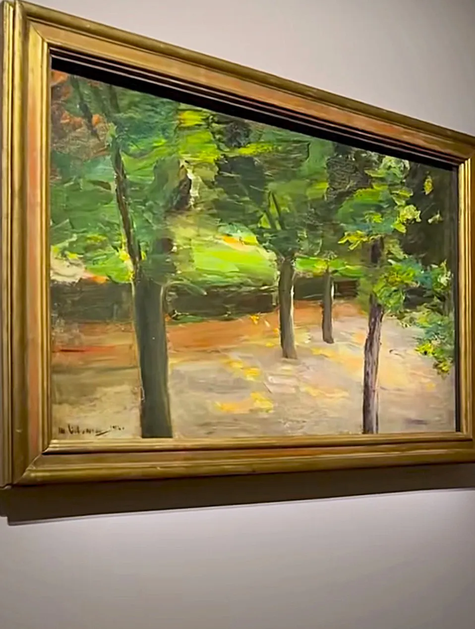 immagine per FIG. 13) Max Liebermann, Parco con alberi e figura -mostra Impressionismo e oltre -Ara Pacis RM 2025 -Detroit Institute of Art