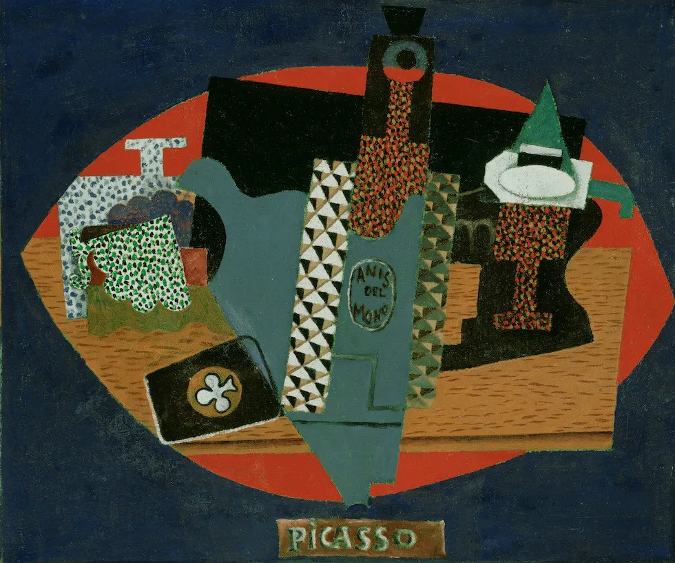 immagine per FIG. 23) Pablo Picasso, La bottiglia di Anis del Mono, 1915 -mostra Impressionismo e oltre -Ara Pacis RM 2025 -Detroit Institute of Art