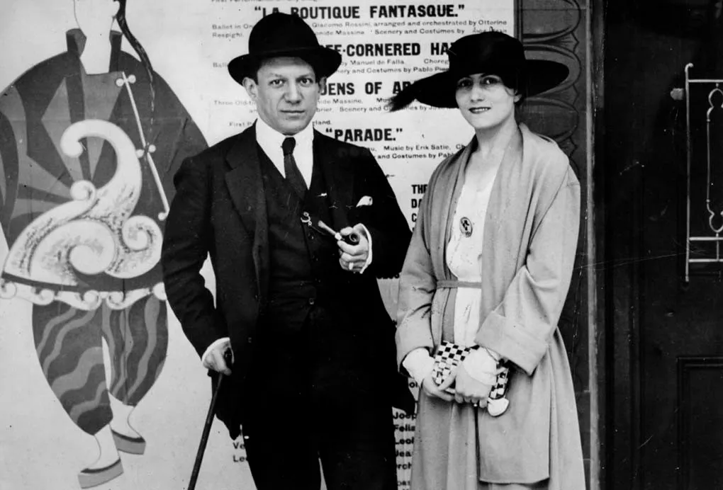 immagine per FIG. 24) Pablo Picasso ed Eva Gouel -ph. di repertorio