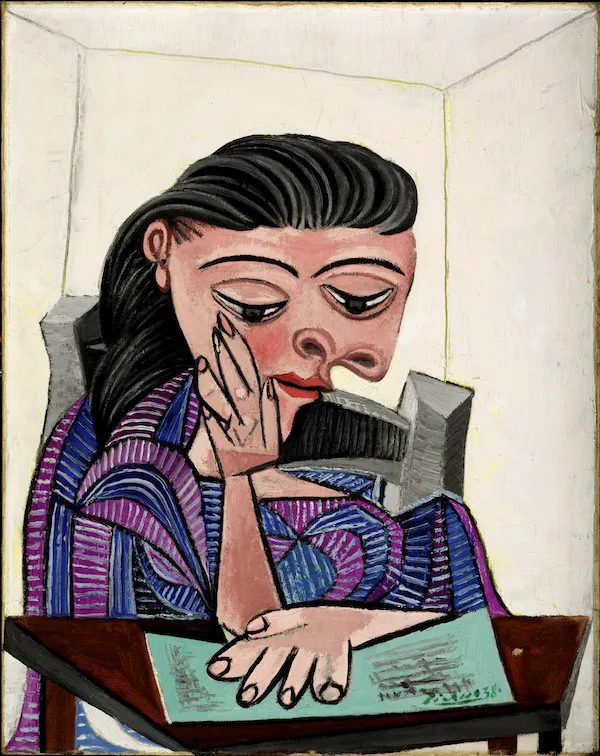 immagine per FIG. 25) Pablo Picasso, Ragazza che legge, 1938 -mostra Impressionismo e oltre -RM 2025 -Detroit Institute of Art