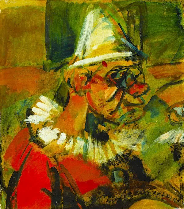 immagine per FIg. 17) Georges Rouault, Il clown, 1907 -mostra Impressionismo e oltre -RM 2025 -Detroit Institute of Art
