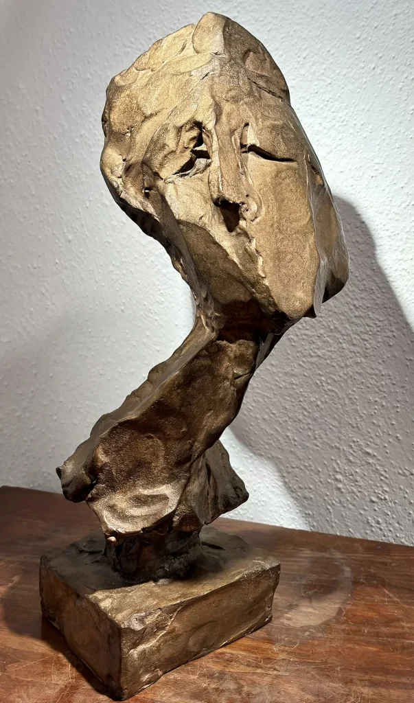immagine per Sandro Cherchi, Ritratto femminile, anni ’50, bronzo, 45x20x18