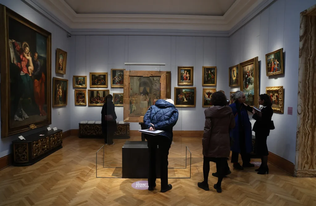 immagine per Mostra Il non finito: fra poetica e tecnica esecutiva - Pinacoteca Capitolina - allestimento