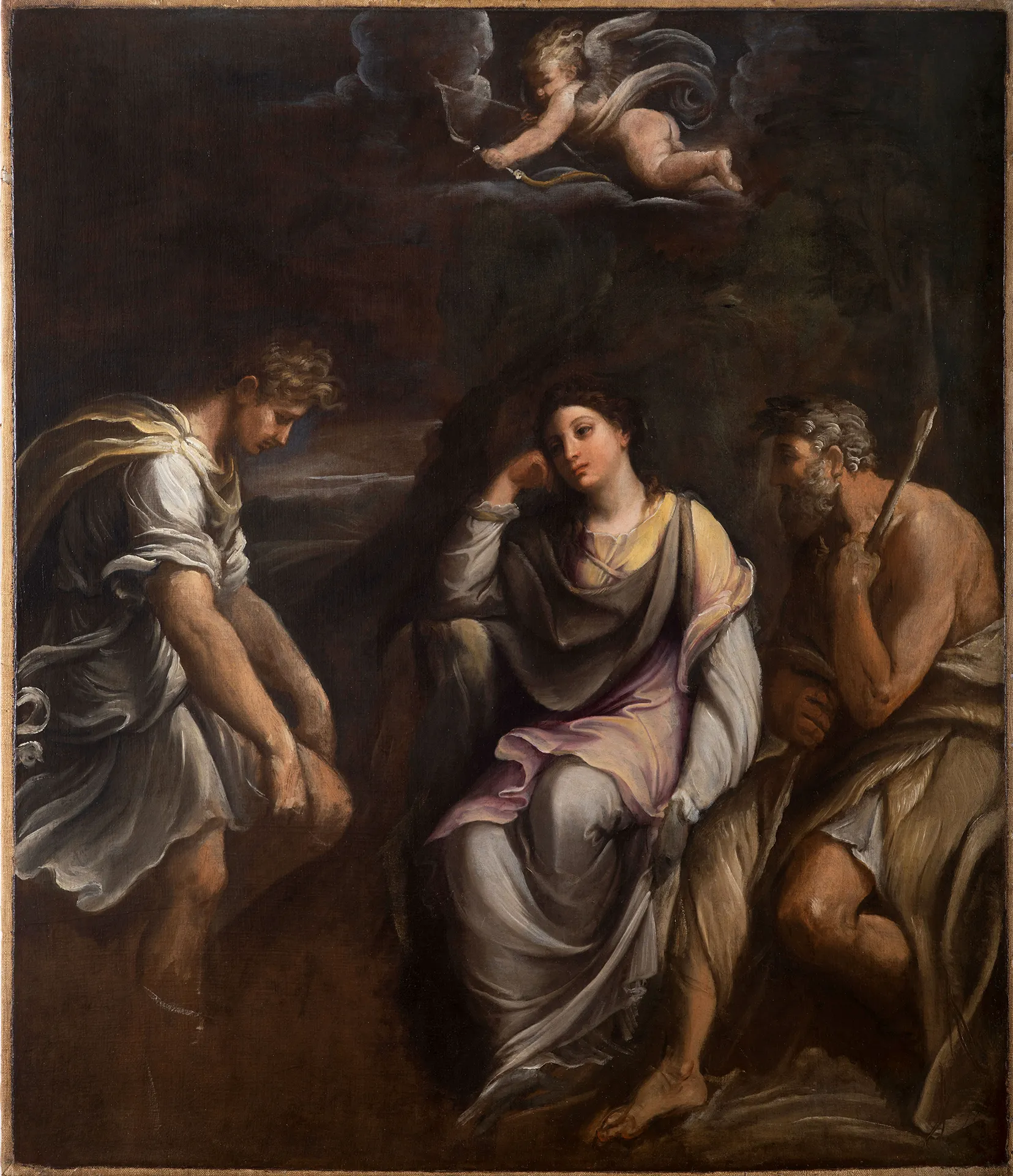 immagine per Guido Reni, Silvio, Dorinda e Linco, (Allegoria dell'amore rifiutato)