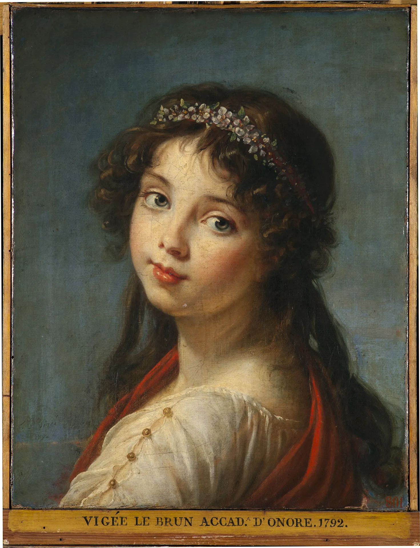 immagine per I volti delle donne. 80 anni di Repubblica. Elizabeth Vigée Le Brun, Ritratto della figlia, 1792, olio su tela, cm 45 x 35, Bologna, Pinacoteca Nazionale