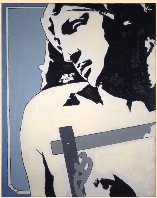 immagine per Fig. 1 - Tano Festa, 1965 giugno, 1965, smalto industriale e pennarello su tela, 80 x 65 cm, https://catalogogeneraletanofesta.it/catalogo/page/3/#lg=1&slide=10