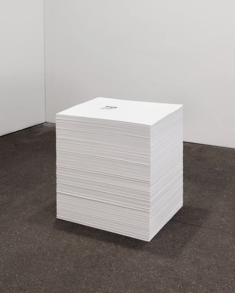 immagine per Felix Gonzalez-Torres - "Untitled" (Beautiful, in conjunction with Louise Lawler), 1990 Print on paper, endless copies 36 inches at ideal height x 29 x 23 inches (original paper size) © Estate Felix Gonzalez-Torres Courtesy Felix Gonzalez-Torres Foundation