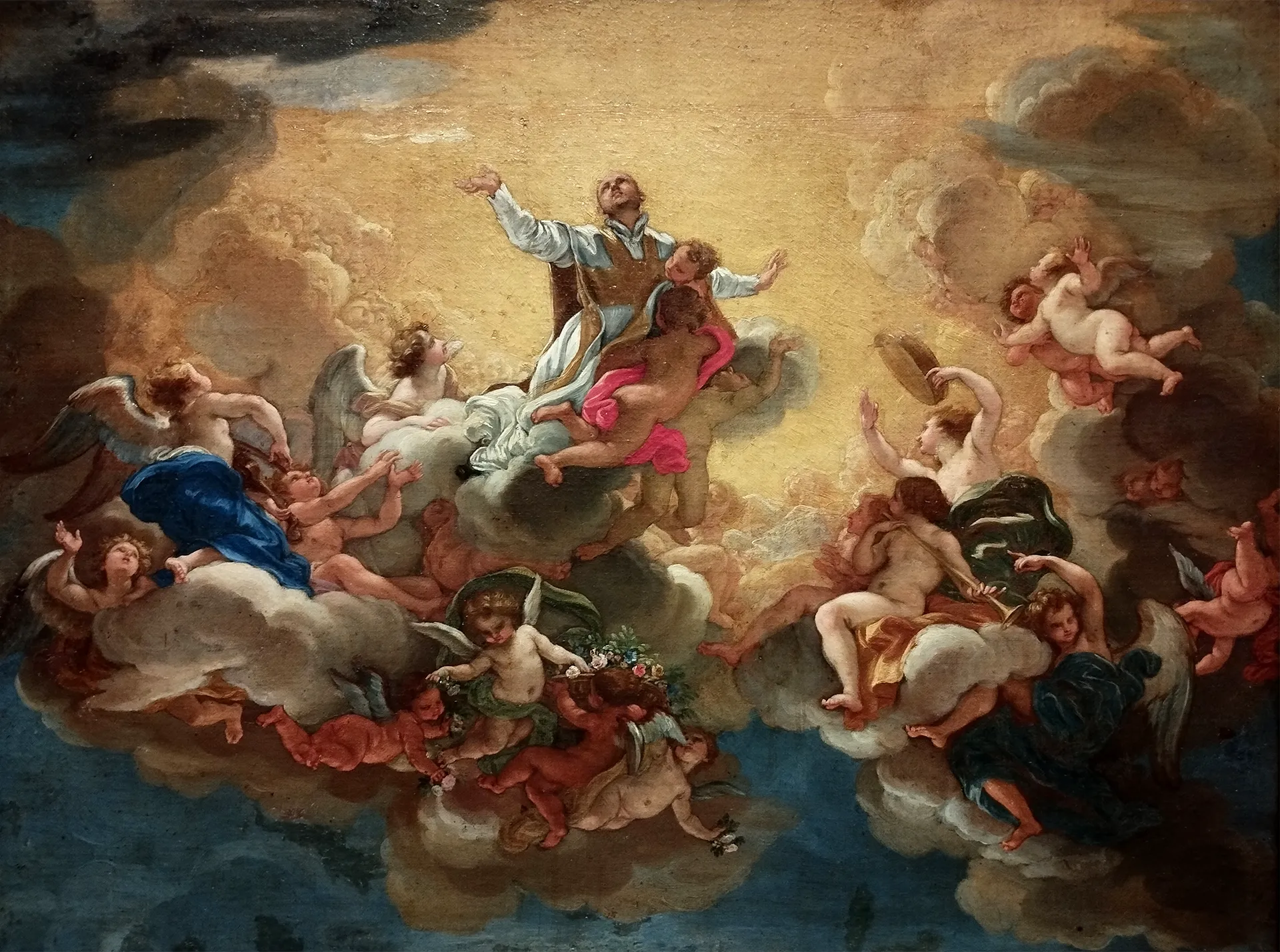 immagine per Giovanni Battista Gaulli detto il Baciccio, Gloria di Sant'Ignazio; olio su tela, Roma, Palazzo Barberini
