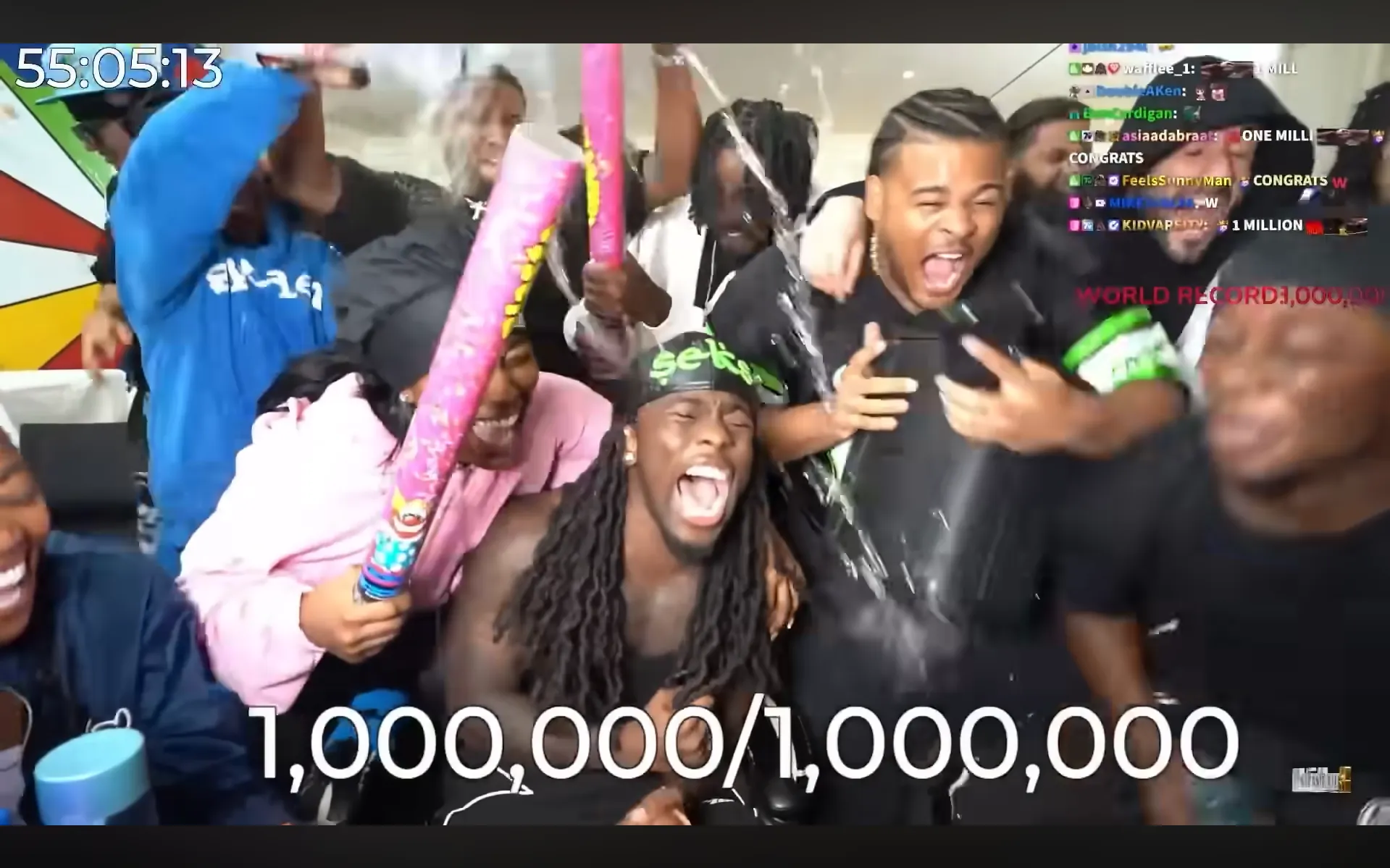 immagine per Kai Cenat raggiunge il record del milione di abbonati durante Mafiathon, Twitch
