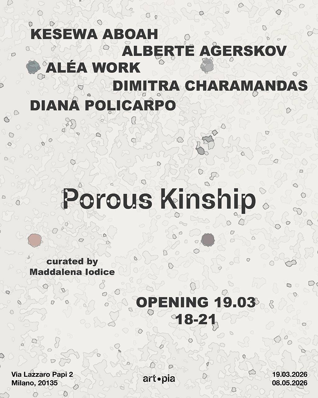 immagine per Porous Kinship @ Artopia