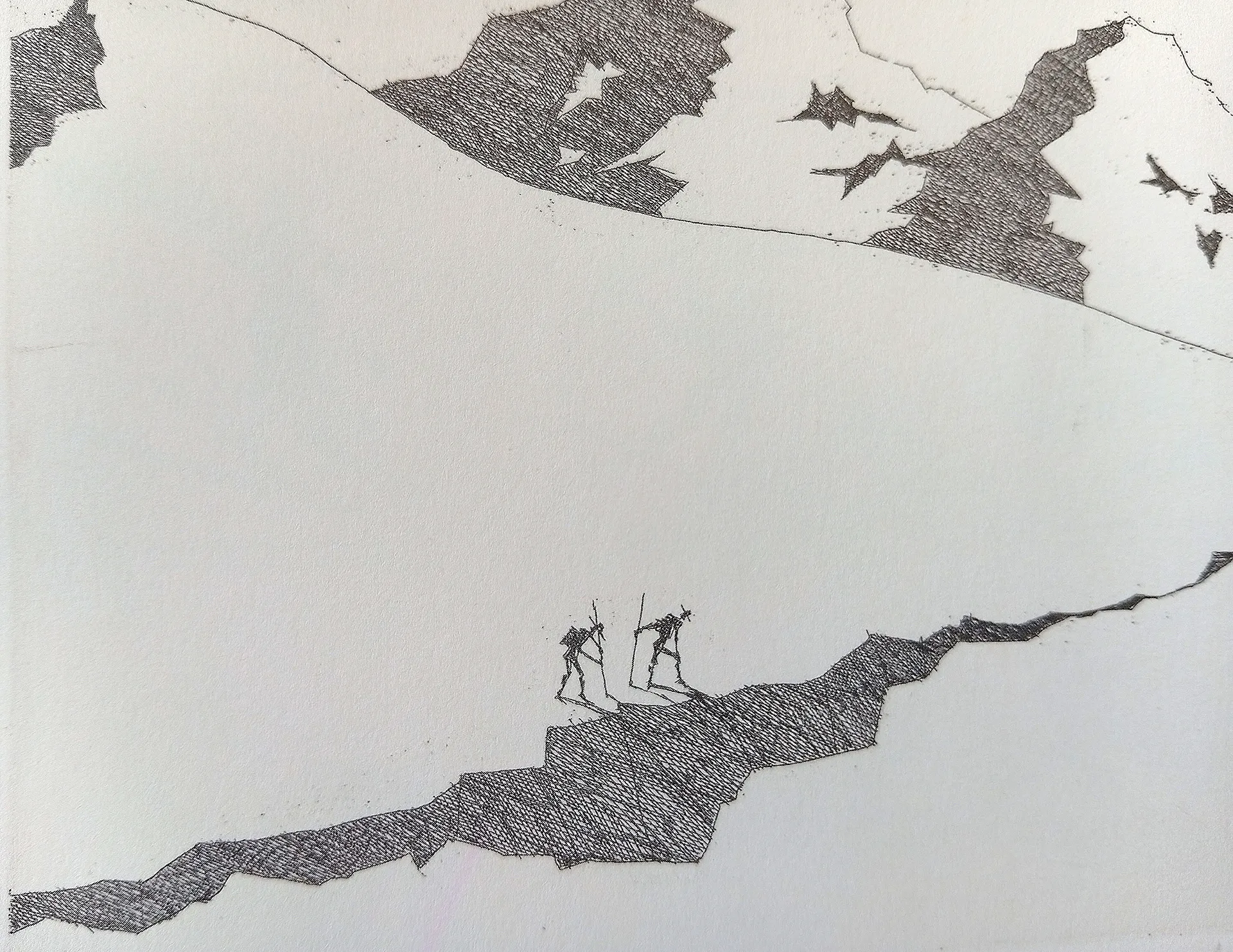 immagine per fig. 1 - Paul Flora - Crepaccio -dal catalogo della mostra 2026
