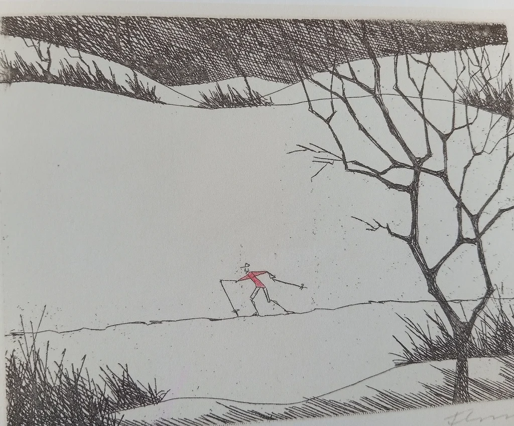 immagine per fig. 1 - Paul Flora - Fondista -dal catalogo della mostra 2026