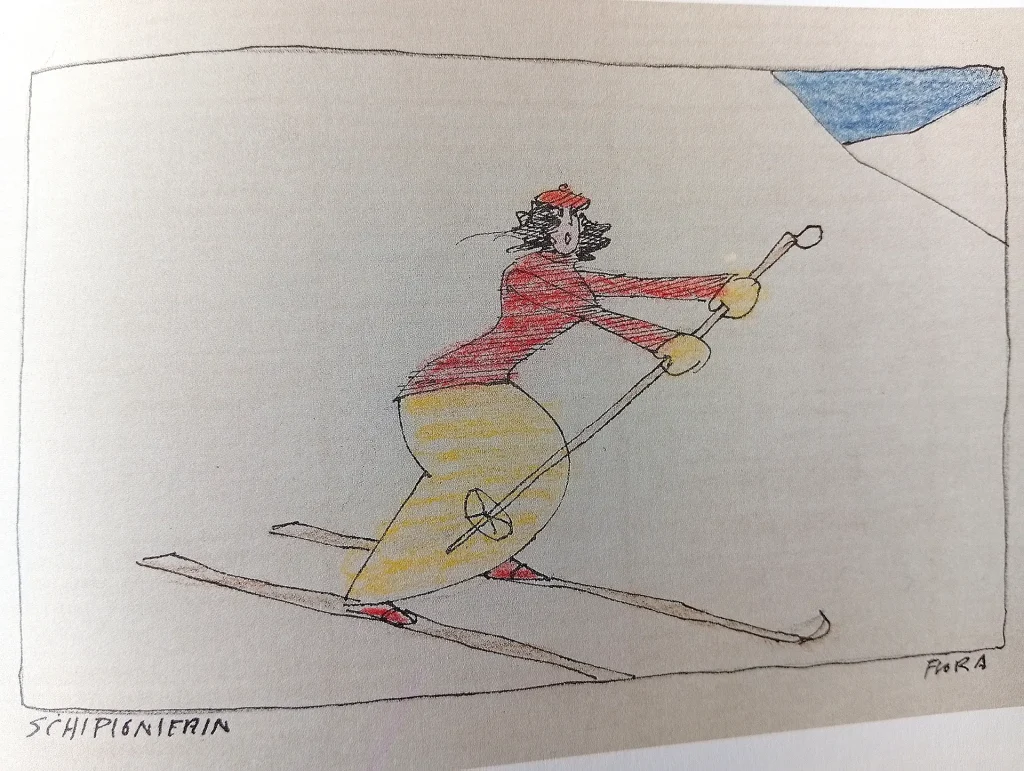 immagine per fig. 1 - Paul Flora - Pioniera sugli sci - dal catalogo della mostra 2026