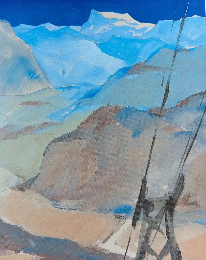 immagine per fig. 12 - Wilhelm Nicolaus Prachensky, paesaggio montano con funivia,1925 -ph. Barbara Martusciello.