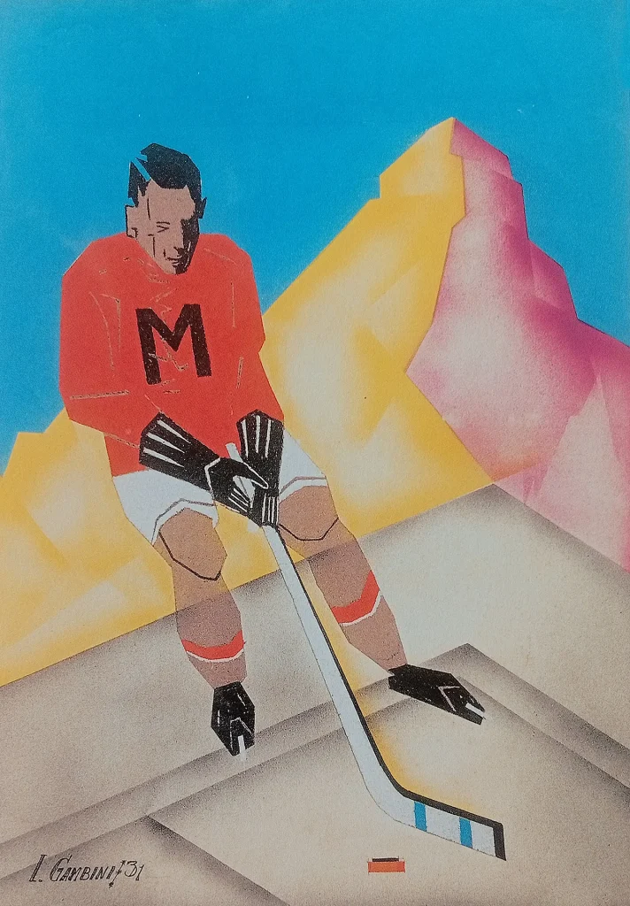 immagine per fig. 21 - Ivanhoe Gambini, Giocatore di hockey, 1931