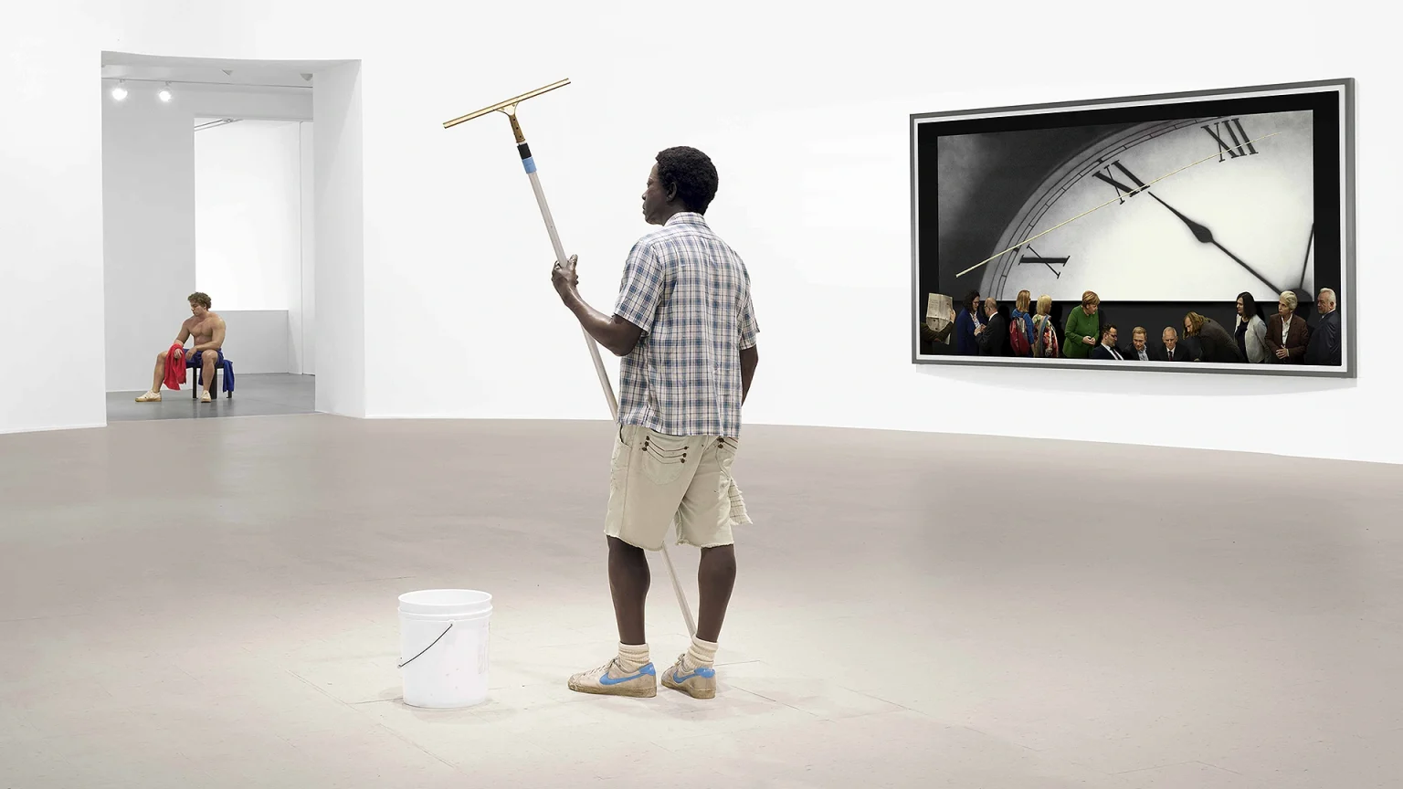 immagine per Mirrored Fiction ruota intorno a Duane Hanson. Gagosian Gallery Roma