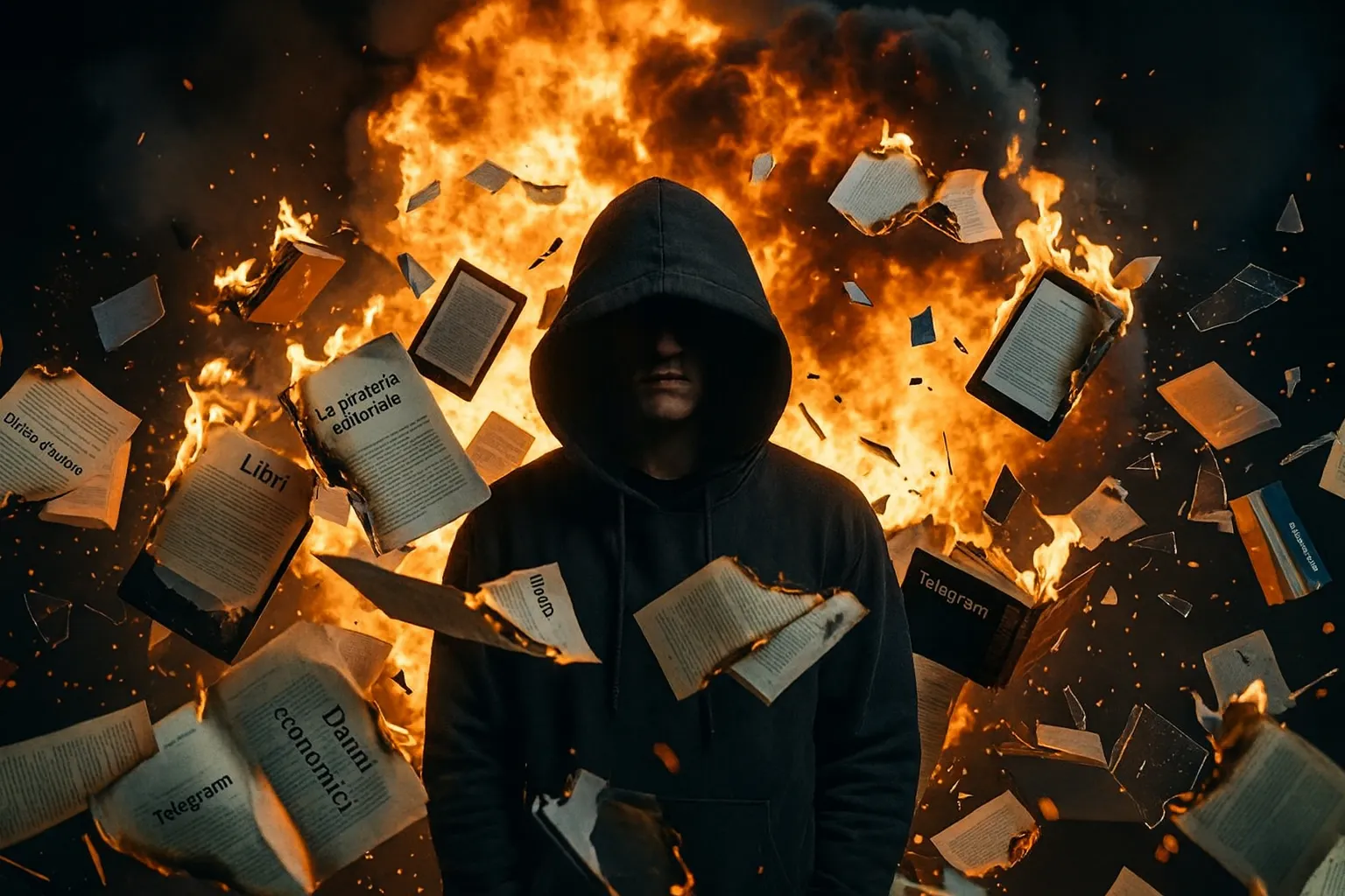 immagine per Libri rubati, libri fantasma, AI e pirateria editoriale