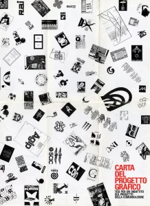 immagine per il poster di Mario Piazza, Carta del Progetto Grafico AIAP, 1989 (courtesy AIAP CDPG).