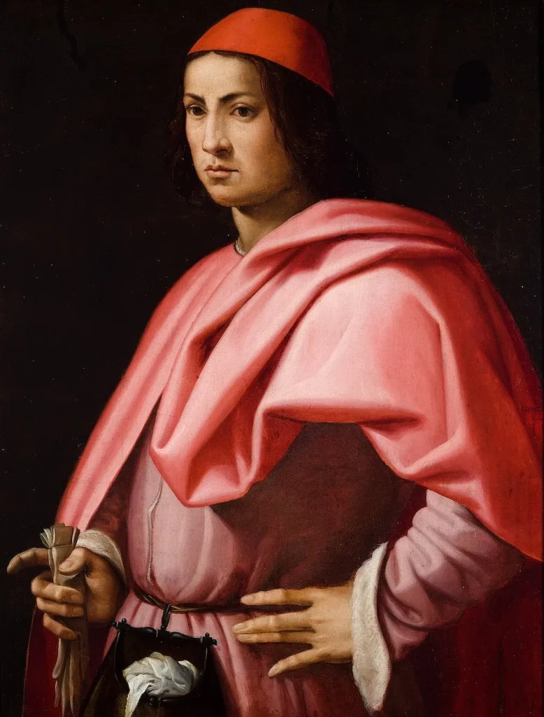 immagine per G. Vasari. Ritratto di gentiluomo 1540-1550 ca - olio su tavola Genova . Musei di Strada Nuova