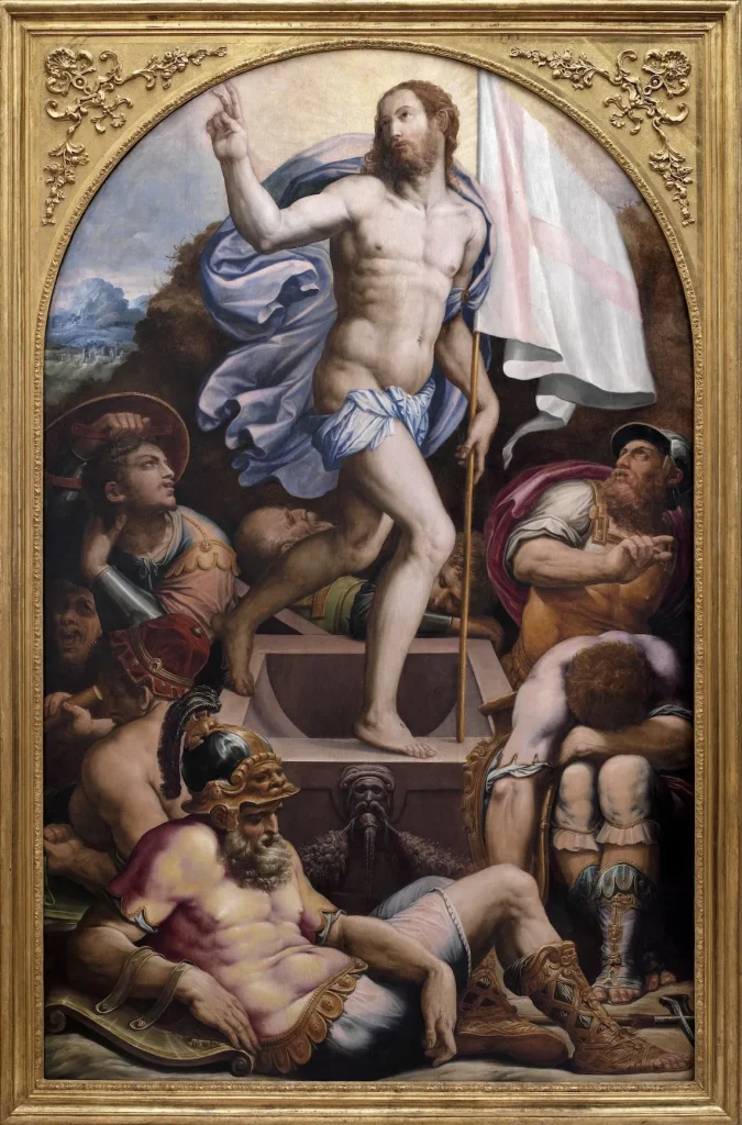 immagine per G. Vasari. Resurrezione di Cristo 1550 olio su tavola - Siena Pinacoteca Nazionale - ph. Musei Nazionali di Siena