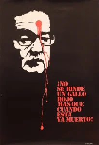 immagine per il poster di Andrea Miola, poster sul golpe in Cile, 1974 (courtesy AIAP CDPG).