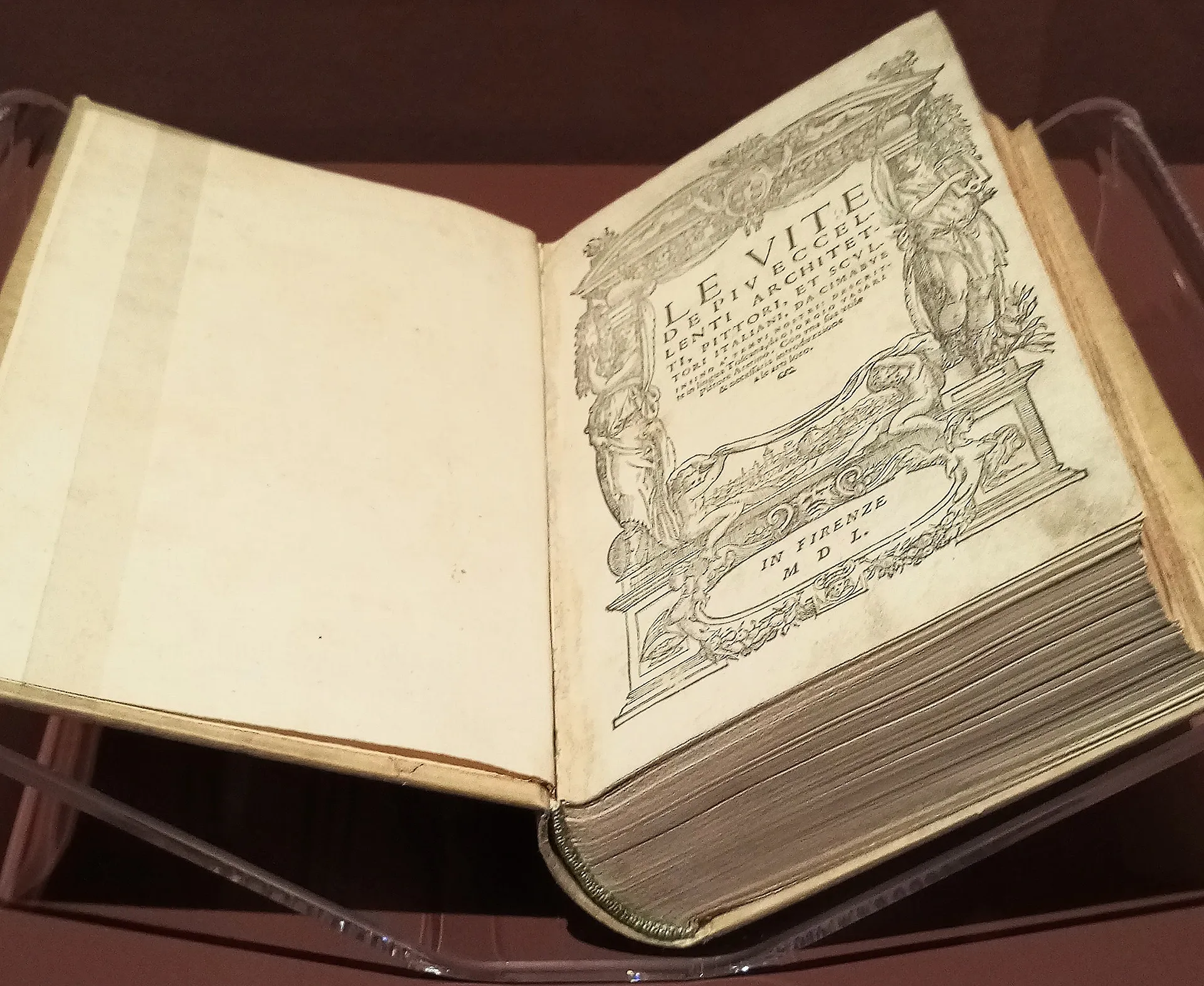 immagine per G. Vasari. Le Vite de più eccellenti architetti, pittori et scultori, etc. - Lorenzo Torrentino-Firenze 1550 - Firenze. Biblioteca Casa Buonarroti