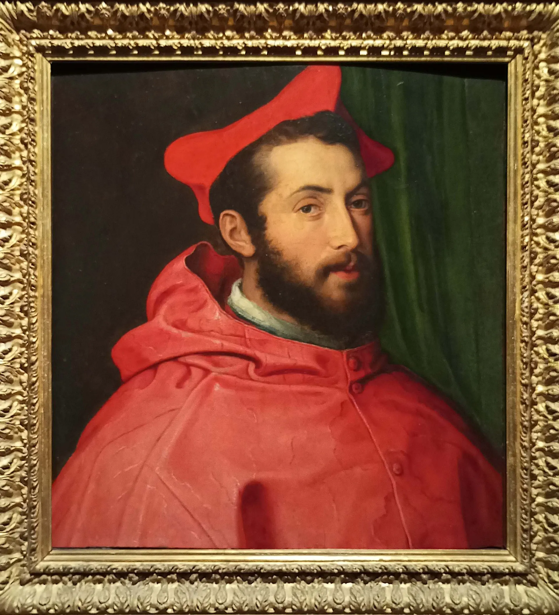 immagine per Perin del Vaga. Ritratto del cardinale Alessandro Farnese - 1540-1547 ca. olio su tavola - Roma. MiC Gallerie Nazionali Arte Antica-Galleria Corsini
