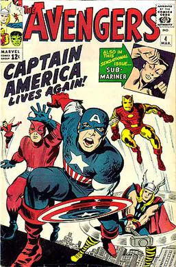 immagine per Copertina The Avengers #4 (1964) - Jack Kirby