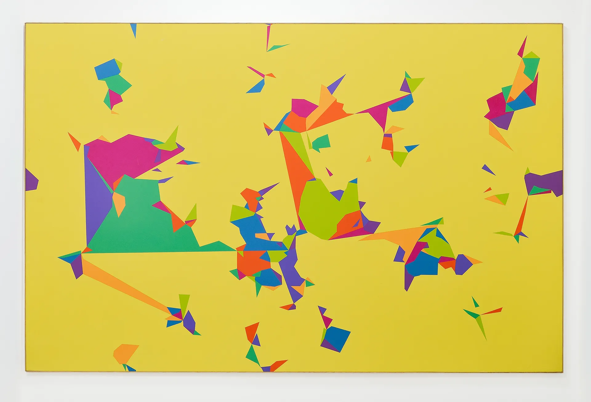 immagine per Sergio Lombardo Pittura stocastica 1983 metodo SAT courtesy Galleria unosunove